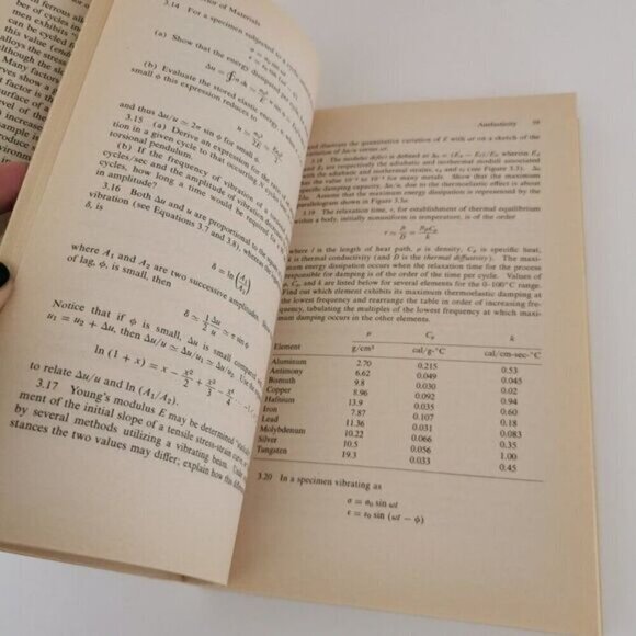 1964 Structure and Properties of Materials Vol III Mechanical Behaviour Book - Picture 7 of 9